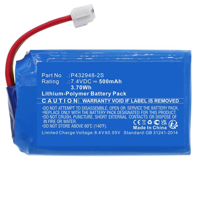CoreParts Battery for LG Photo Printer 3.70Wh Li-Polymer 7.4V 500mAh Black for PD233, PD239, PD251, PD261 - W128436674