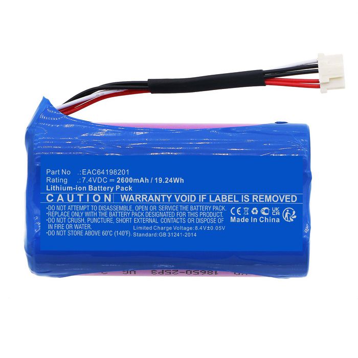 CoreParts Battery for LG Projector 19.24Wh Li-ion 7.4V 2600mAh White for PH150, PH150G - W128436676