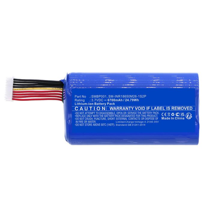 CoreParts Battery for Sunmi Payment Terminal 24.79Wh Li-ion 3.7V 6700mAh Blue for P1, V1S, V2 - W128436711