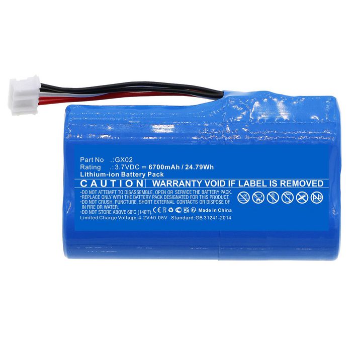 CoreParts Battery for NEXGO Payment Terminal 24.79Wh Li-ion 3.7V 6700mAh Black for N3, N5, N86 - W128436710