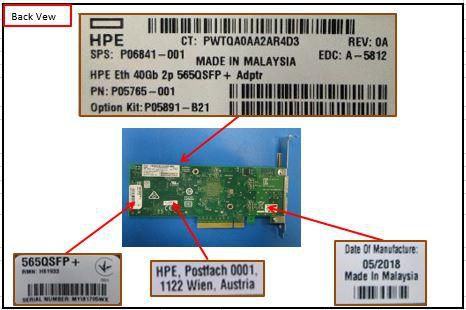 Hewlett Packard Enterprise Ethernet Adapter 40 Gigabit 565 QSFP+ x 2 - W125834220