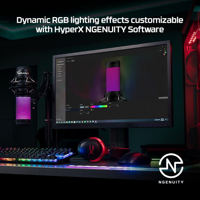 HyperX Quadcast S USB Microphone Adds RGB Lighting