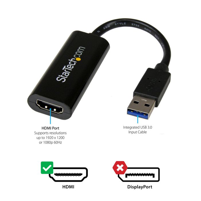 USB C to 4 HDMI Adapter - External Video & Graphics Card - USB Type-C to  Quad HDMI Display Adapter Dongle - 1080p 60Hz - Multi Monitor Video  Converter