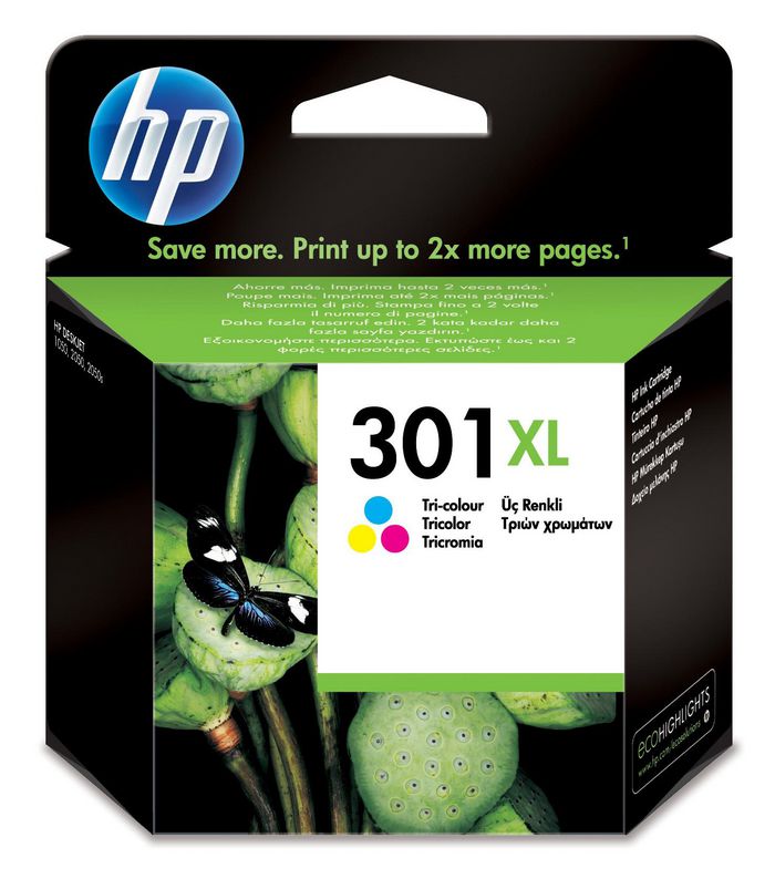 HP 301XL High Yield Tri-color Original Ink Cartridge - W124747543
