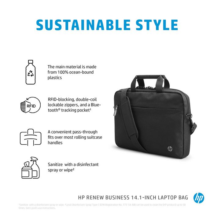3E5F9AA, HP Renew Business 14.1inch Laptop Bag EET