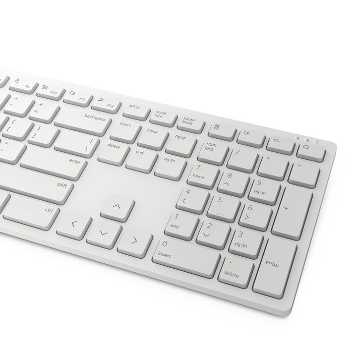 Dell Pro Wireless Keyboard and Mouse - KM5221W - Spanish (QWERTY) - White - W128815386