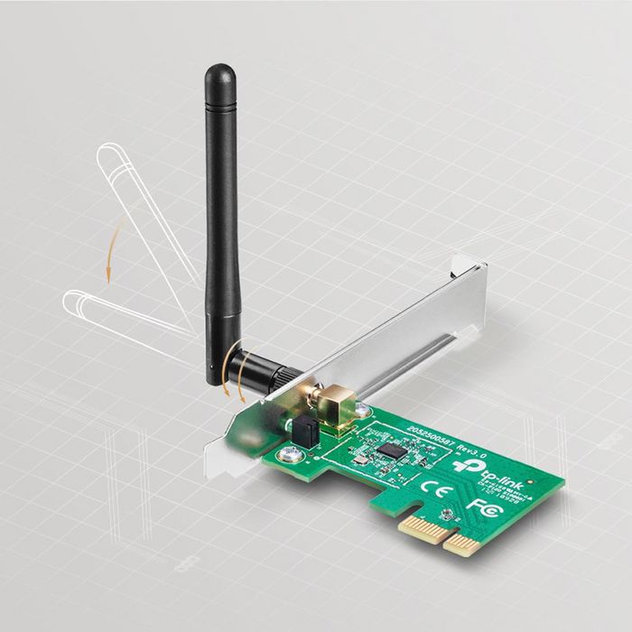 TP-Link TL-WN781ND-150Mbps Wireless N PCI Epress Adapter - W124683834