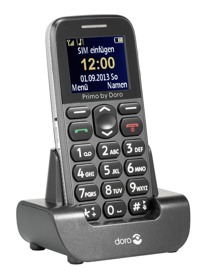 Doro Primo 215 4.32 Cm (1.7") 83 G Grey Entry-Level Phone - W128441400