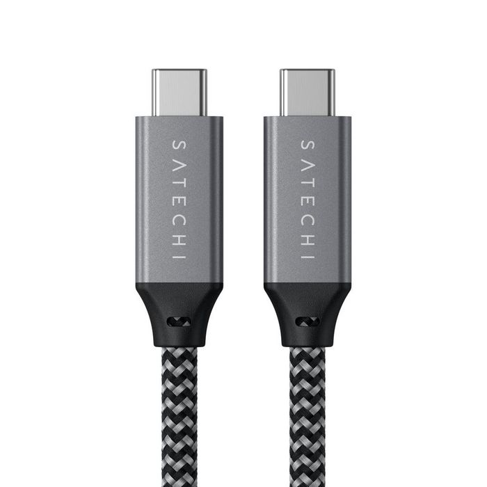 Satechi Usb Cable 0.25 M Usb4 Gen 3X2 Usb C Black, Grey - W128443631