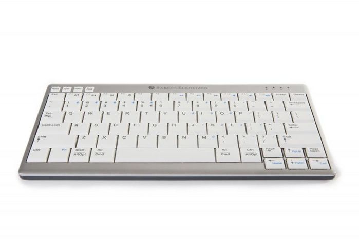 BakkerElkhuizen Ultraboard 950 Wireless Keyboard Rf Wireless Ąžerty Belgian Grey, White - W128442050