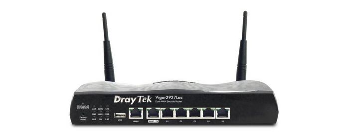 Draytek Vigor 2927Lac Wireless Router Gigabit Ethernet Dual-Band (2.4 Ghz / 5 Ghz) 4G Black - W128442090