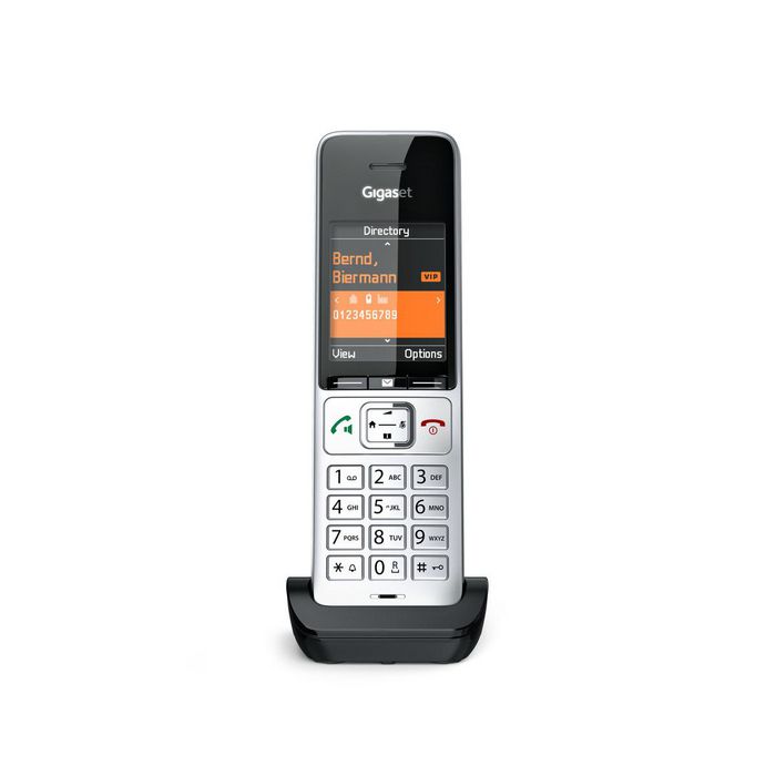 Gigaset Comfort 500Hx Analog/Dect Telephone Caller Id Black, Silver - W128442299