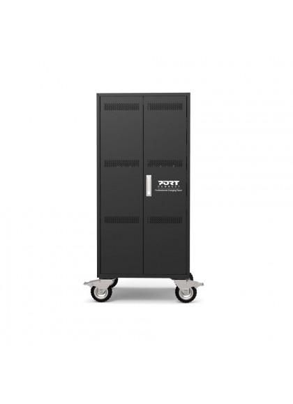 Port Designs Portable Device Management Cart/Cabinet Portable Device Management Cabinet Black - W128442619