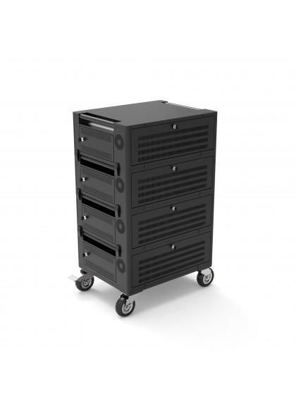 Port Designs Portable Device Management Cart/Cabinet Portable Device Management Cabinet Black - W128442621