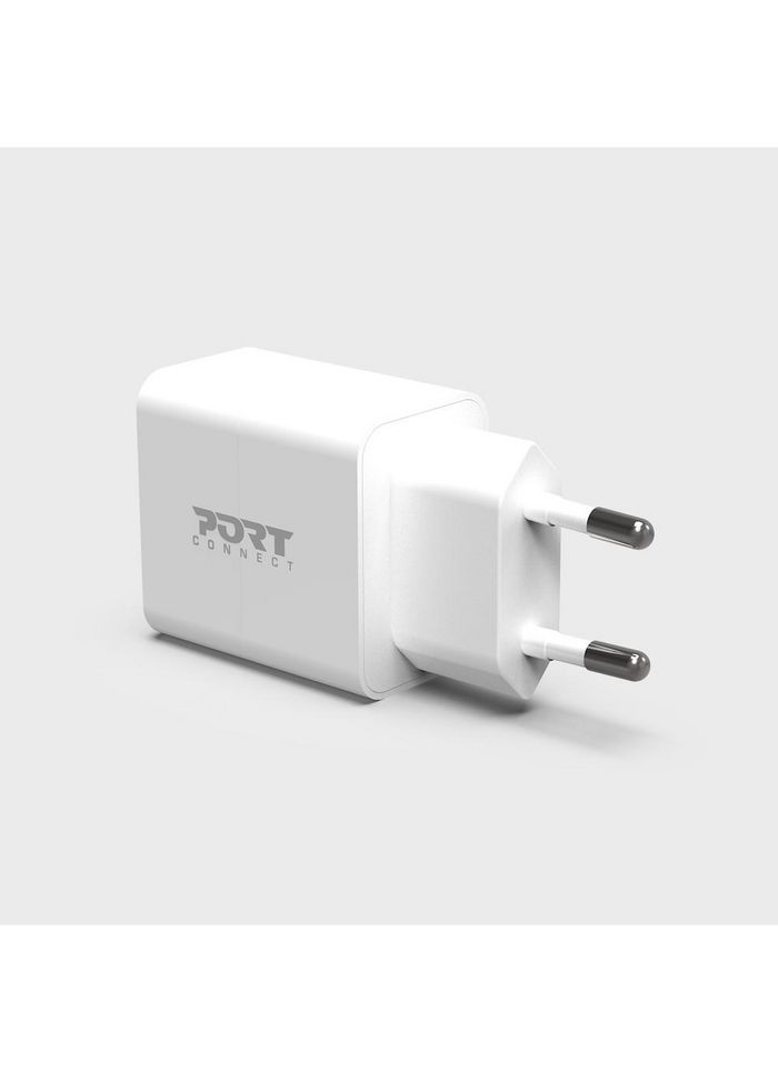 Port Designs Mobile Device Charger Smartphone, Tablet White Ac Fast Charging Indoor - W128442625
