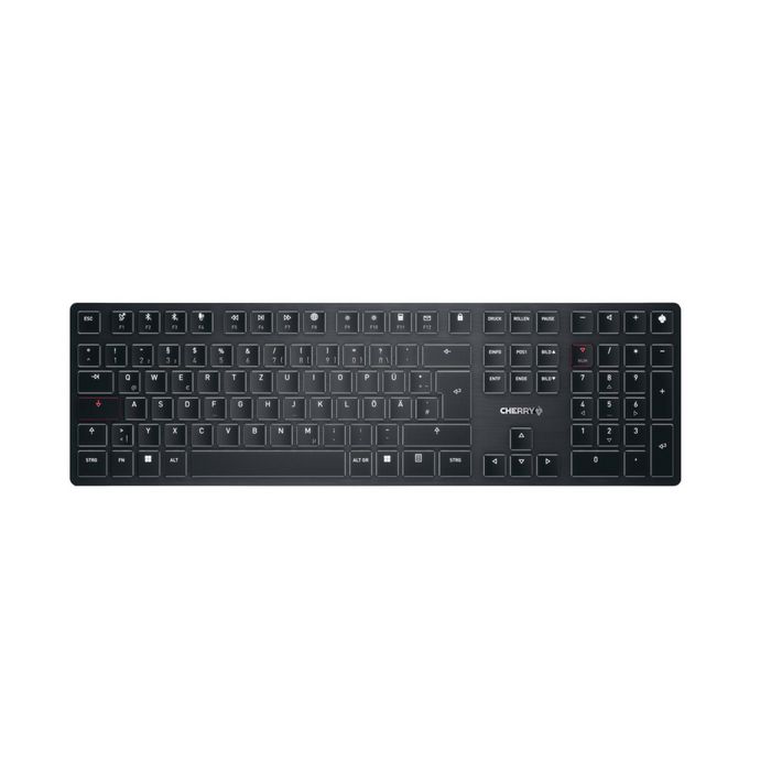 Cherry Kw X Ulp Keyboard Usb + Rf Wireless + Bluetooth Qwertz German Black - W128442944