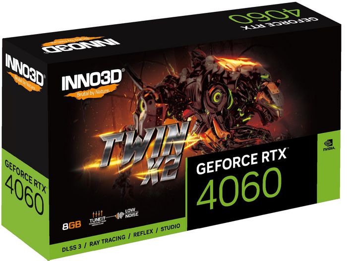 Inno3D Geforce Rtx 4060 Twin X2 Nvidia 8 Gb Gddr6 - W128443509