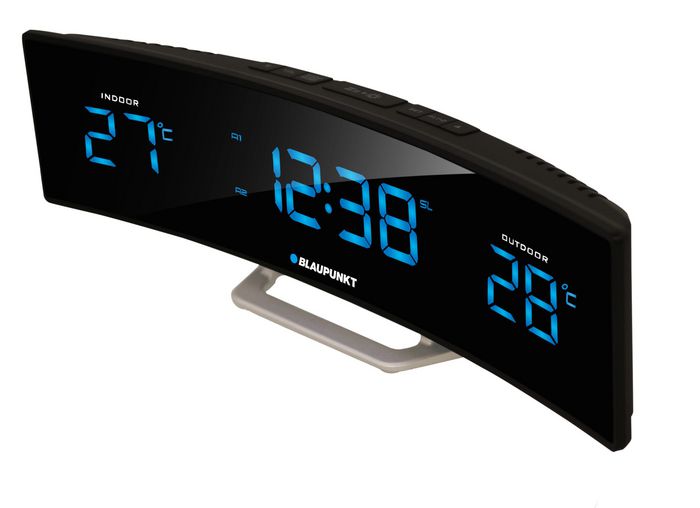 Blaupunkt Radio Clock Digital Black, Silver - W128443644