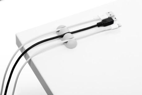 Durable Cavoline Clip 3 Desk Cable Holder Grey - W128443696