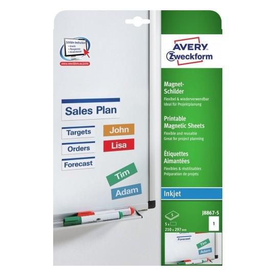 Avery Self-Adhesive Label Rectangle Removable White 5 Pc(S) - W128443762