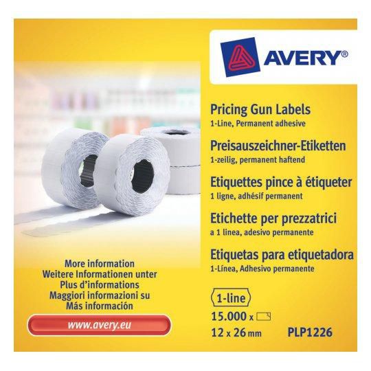 Avery Self-Adhesive Label Price Tag Permanent White 15000 Pc(S) - W128443786