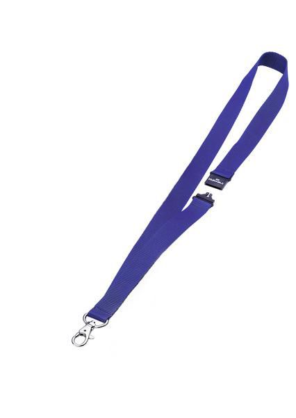 Durable Textile Badge Necklace/Lanyard 20 With Safety Release Dark Blue - W128443873