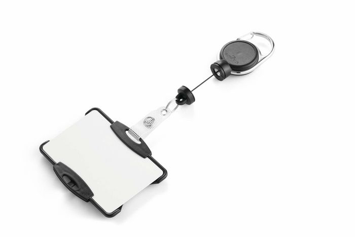 868901, Durable Id Card Holder With Badge Reel Extra Strong For 1 Card
