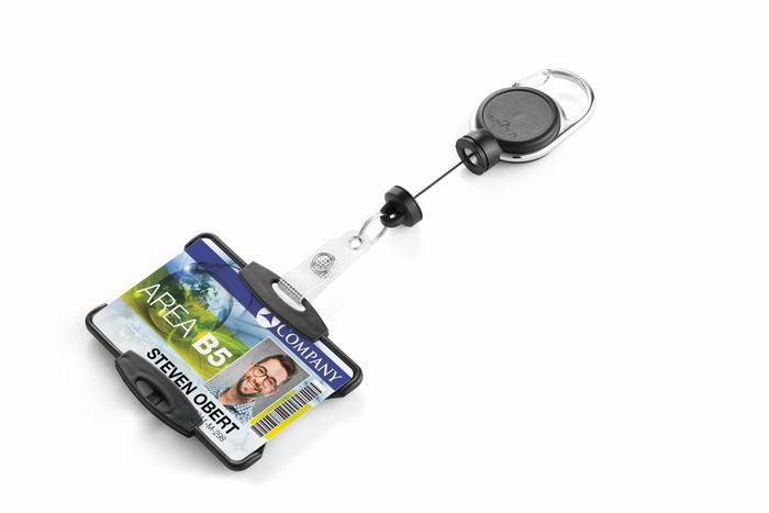 868901, Durable Id Card Holder With Badge Reel Extra Strong For 1