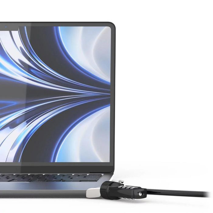 Compulocks Ledge MacBook Air 2022 M2 T-slot Ledge Lock Adapter with Combination Cable Lock - W128208818