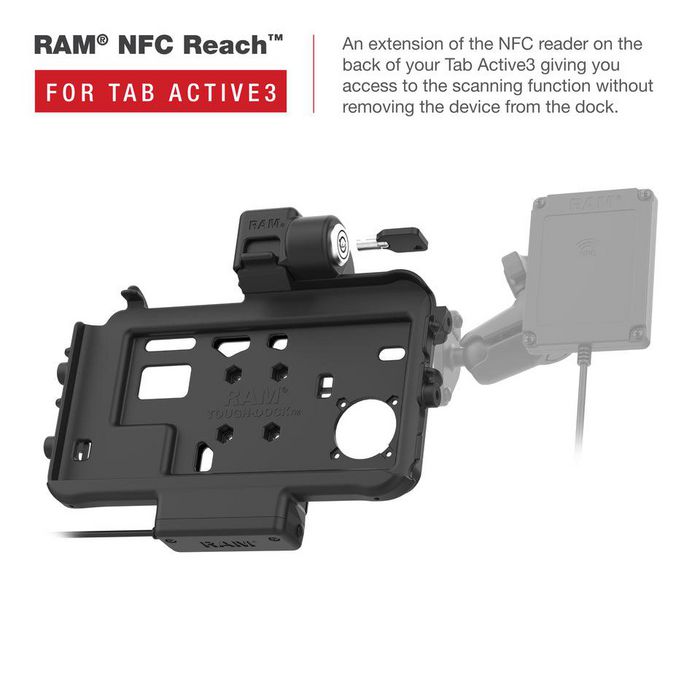 RAM Mounts Low-Profile Locking Powered Dock for Tab Active3 - W128445210