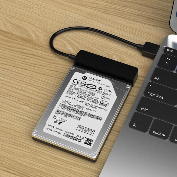 CoreParts 5Gbps USB3.2 to 2.5"SATA HDD SSD Convertor, Black - W128445297