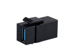 MicroConnect USB-A Female-Female Keystone - W128445482