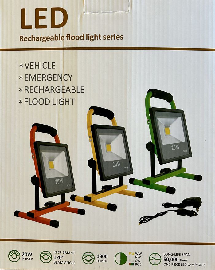 20w rechargeable led flood light hotsell