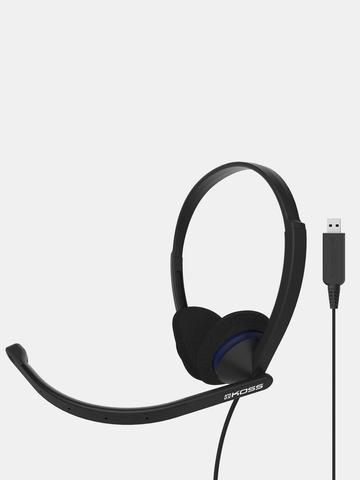 KOSS CS200 USB Headsets, On-Ear, Wired, Microphone, Black - W128445925