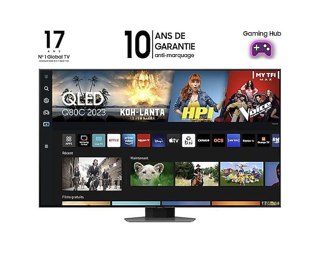 Samsung TV QLED 65Q80C, 4K - W128445950
