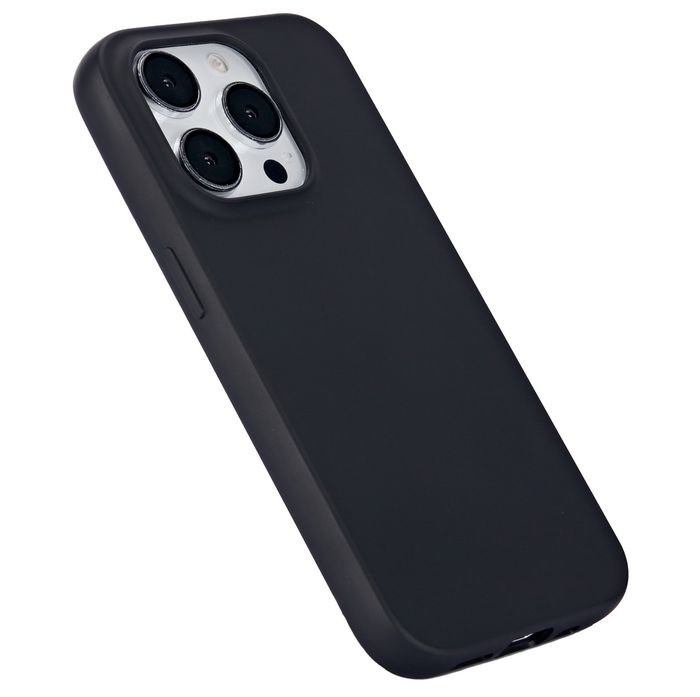 eSTUFF iPhone 15 Pro INFINITE VIENNA TPU Cover - Black - 100% recycled TPU - W128407493