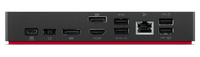 Lenovo laptop dock/port replicator Wired USB 3.2 Gen 1 (3.1 Gen 1) Type-C Black - W128448007