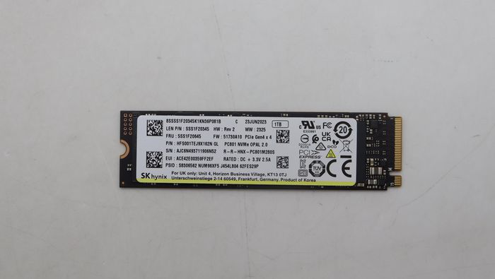 Lenovo SSD_ASM 1T,M.2,2280,PCIe4x4,SKH,OP - W128406401