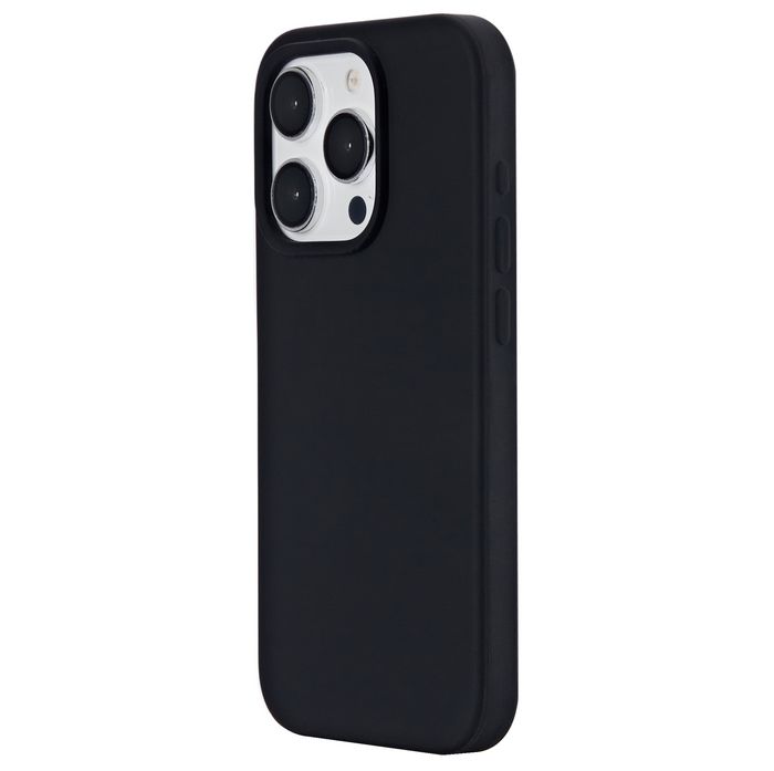 eSTUFF iPhone 15 Pro INFINITE ROME Magnetic Silicone Cover - Black - 100% recycled Silicone - W128407520