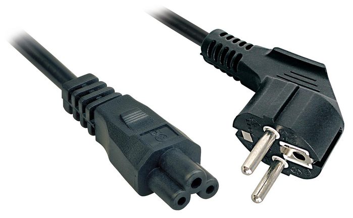 Lindy 3m Schuko to C5 Mains Cable, lead free - W128456591