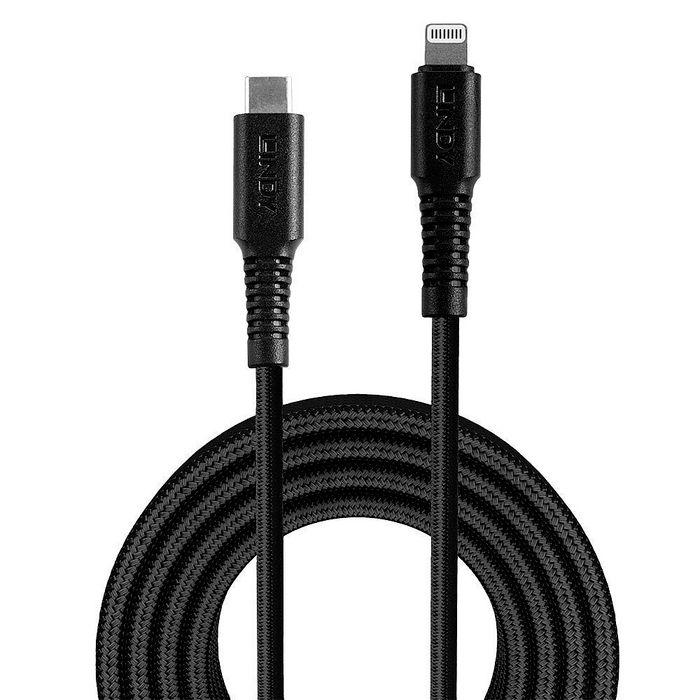 Lindy 1m Reinforced USB Type C to Lightning Cable - W128456609