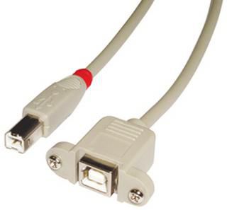 Lindy USB 2.0 cable type B/B extension, light-grey, 1m - W128456635