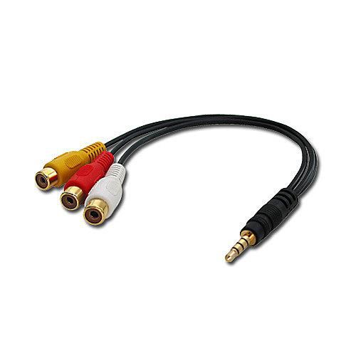 Lindy AV Adapter Cable - Stereo & Composite Video - W128456694