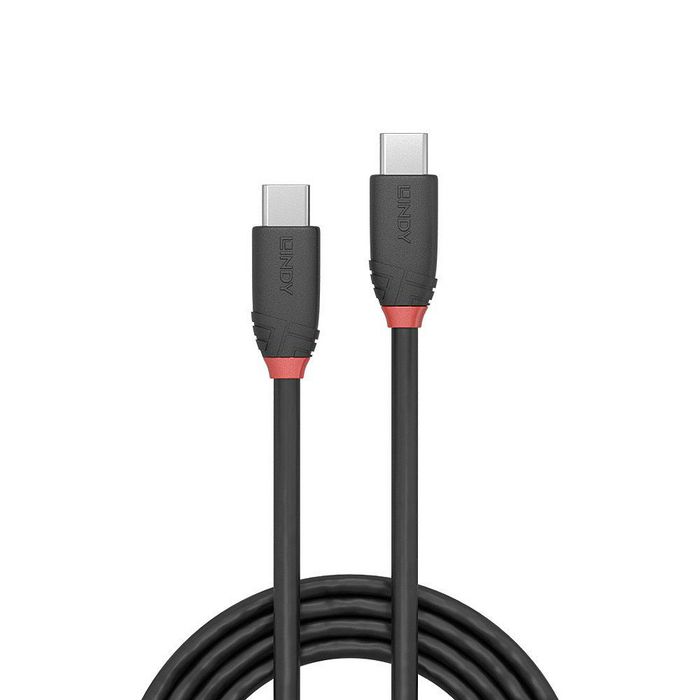 Lindy 1.5m USB 3.2  Type C to C Cable, 20Gbps, Black Line - W128456806