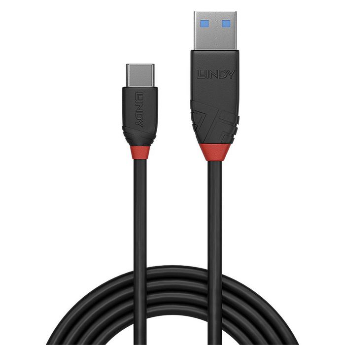 Lindy 1m USB 3.2 Type A to C Cable, 10Gbps, Black Line - W128456808