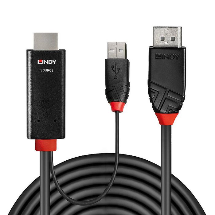 Lindy 1m HDMI to DisplayPort Cable - W128456955