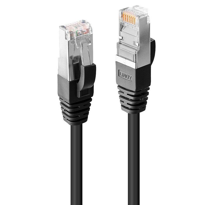 Lindy 0.3m Cat.6 S/FTP LSZH Network Cable, Black - W128457095
