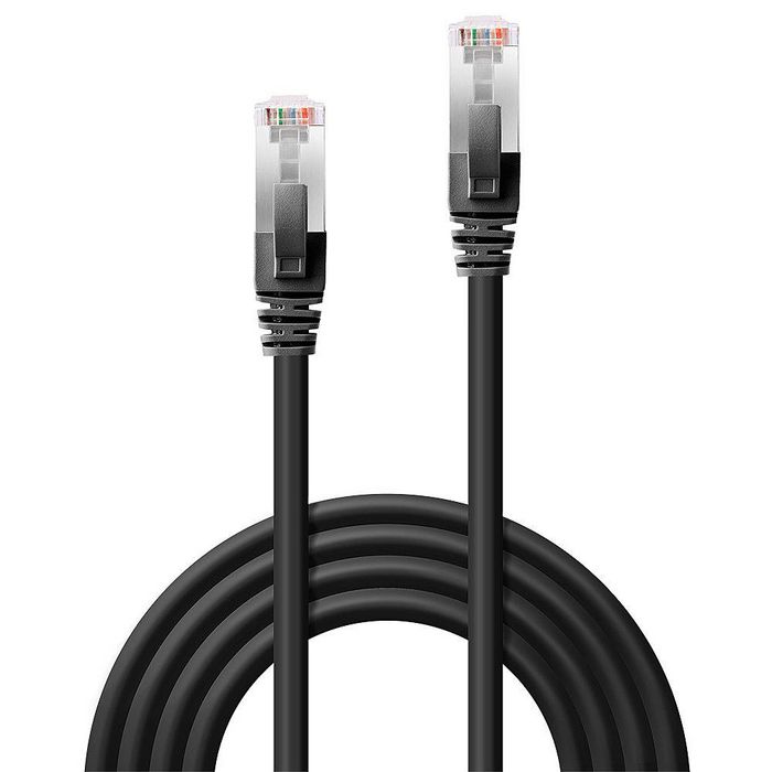 Lindy 0.3m Cat.6 S/FTP LSZH Network Cable, Black - W128457095