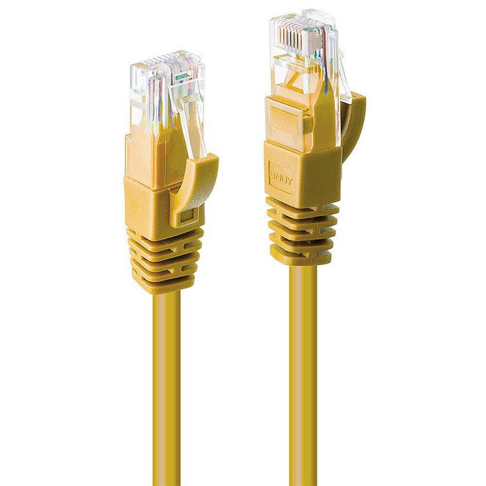 Lindy 2m Cat.6 U/UTP Network Cable, Yellow - W128457510