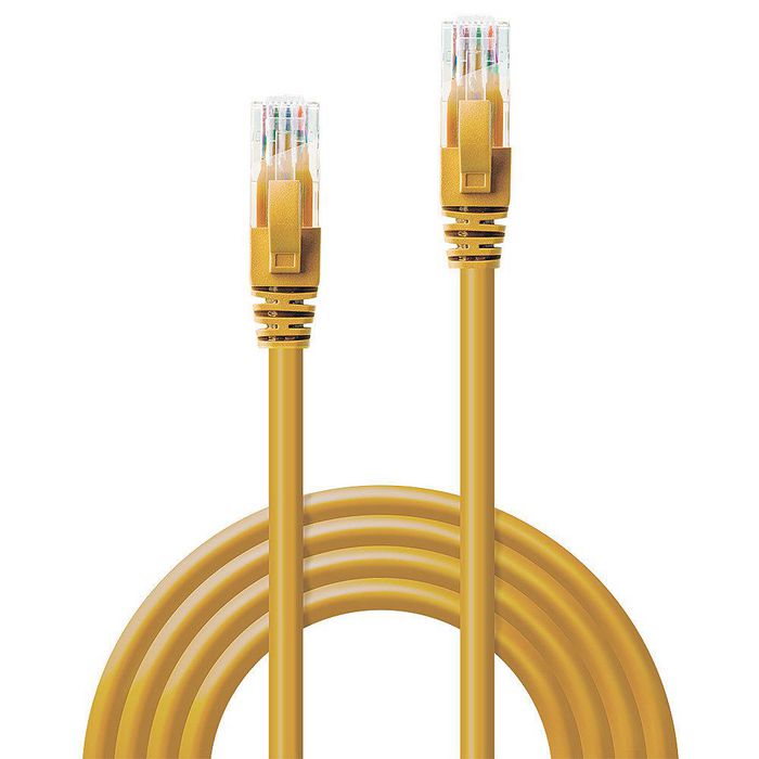 Lindy 7.5m Cat.6 U/UTP Network Cable, Yellow - W128457512